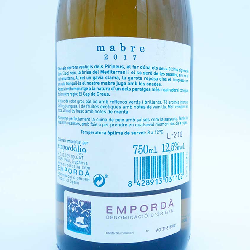 Mabre vi blanc celler cooperatiu Empordalia DO Emporda 02